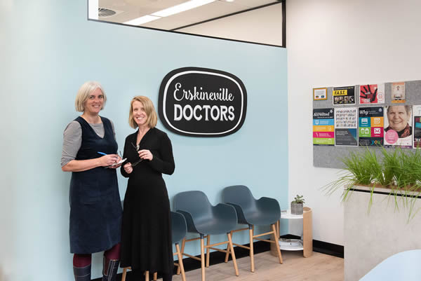 Dr Annabel Kain and Dr Jenny Lonergan of Erskineville Doctors